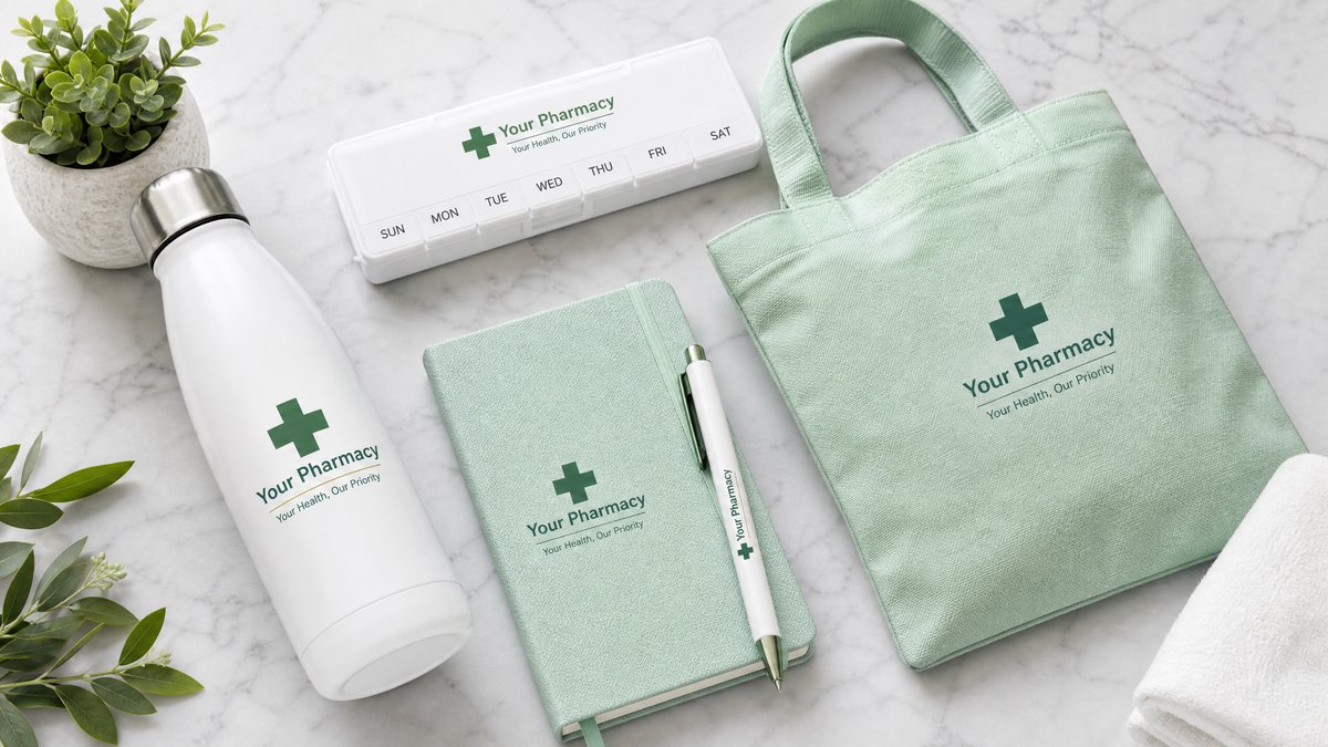 Brindes personalizados para farmácias e drogarias - kits de fidelização de clientes Deborah Brindes