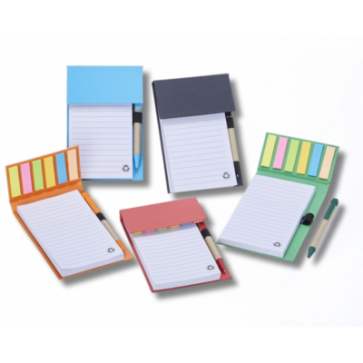 Bloco de Anotações com Autoadesivos e Caneta 05049