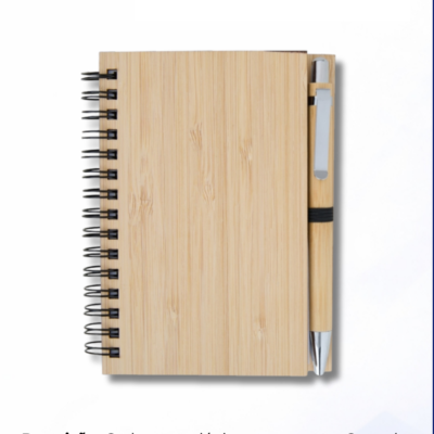 Caderno de Bambu com Caneta 05134