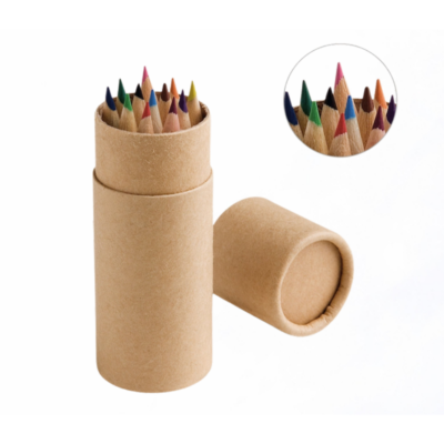Caixa Cilíndrica com 12 Lápis de Cor 51752