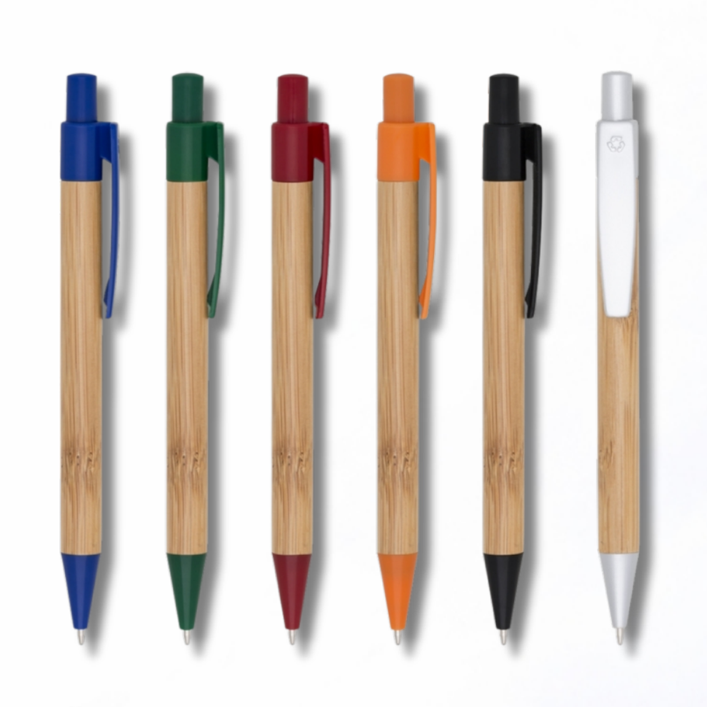 Caneta Ecológica de Bambu com Gravação Laser personalizado | Deborah Brindes